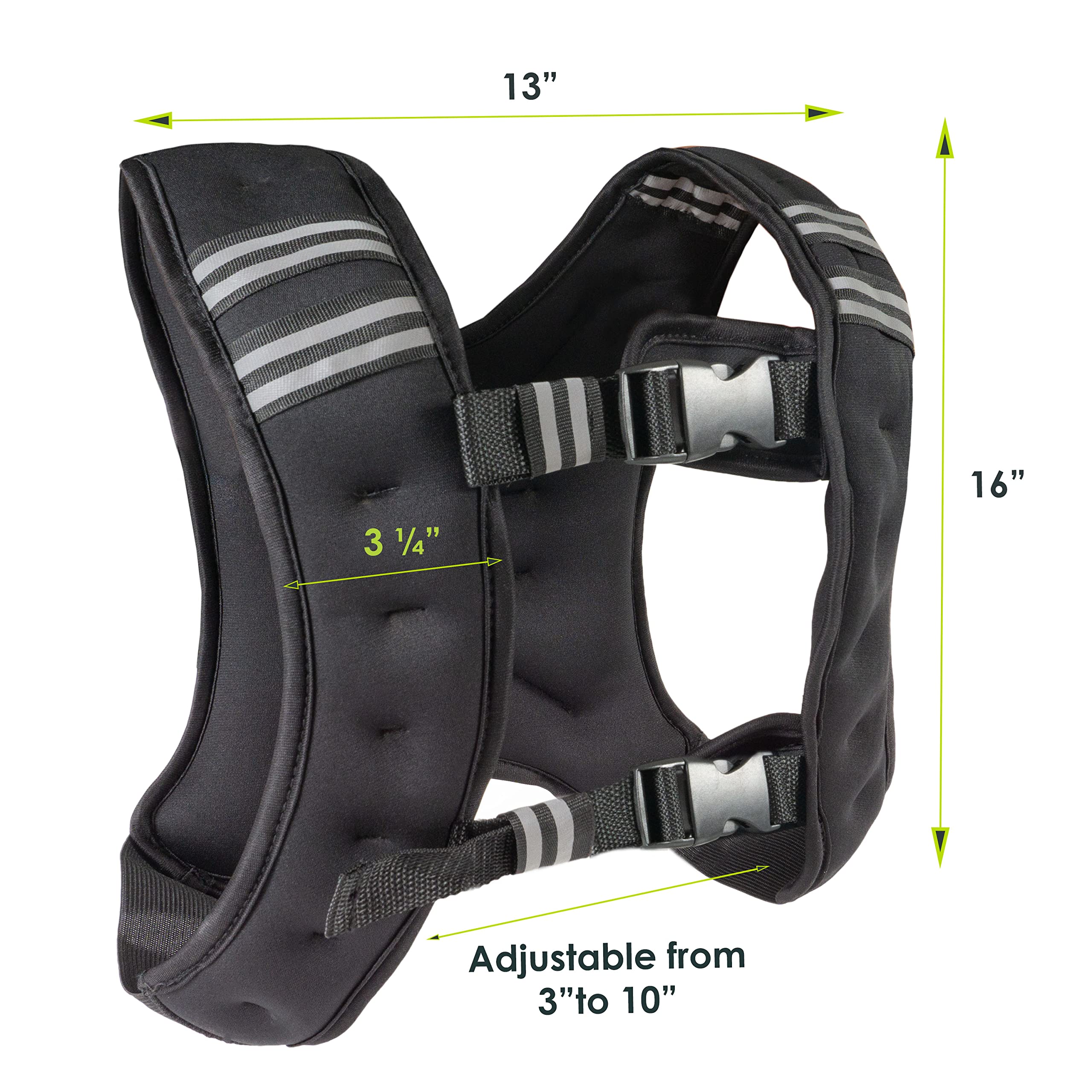 Prosourcefit Exercise Weighted Training Vest For Weight Lifting, Running, And Fitness Body Weight Workouts; Men & Women - 10Lb,