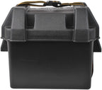 Attwood 9082-1 U1 Small Series 16 Vented Marine Boat Battery Box With Mounting Kit And Strap, Black, One Size