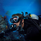 Tusa M-110 Visio Uno Pro Scuba Diving Mask, Chrome
