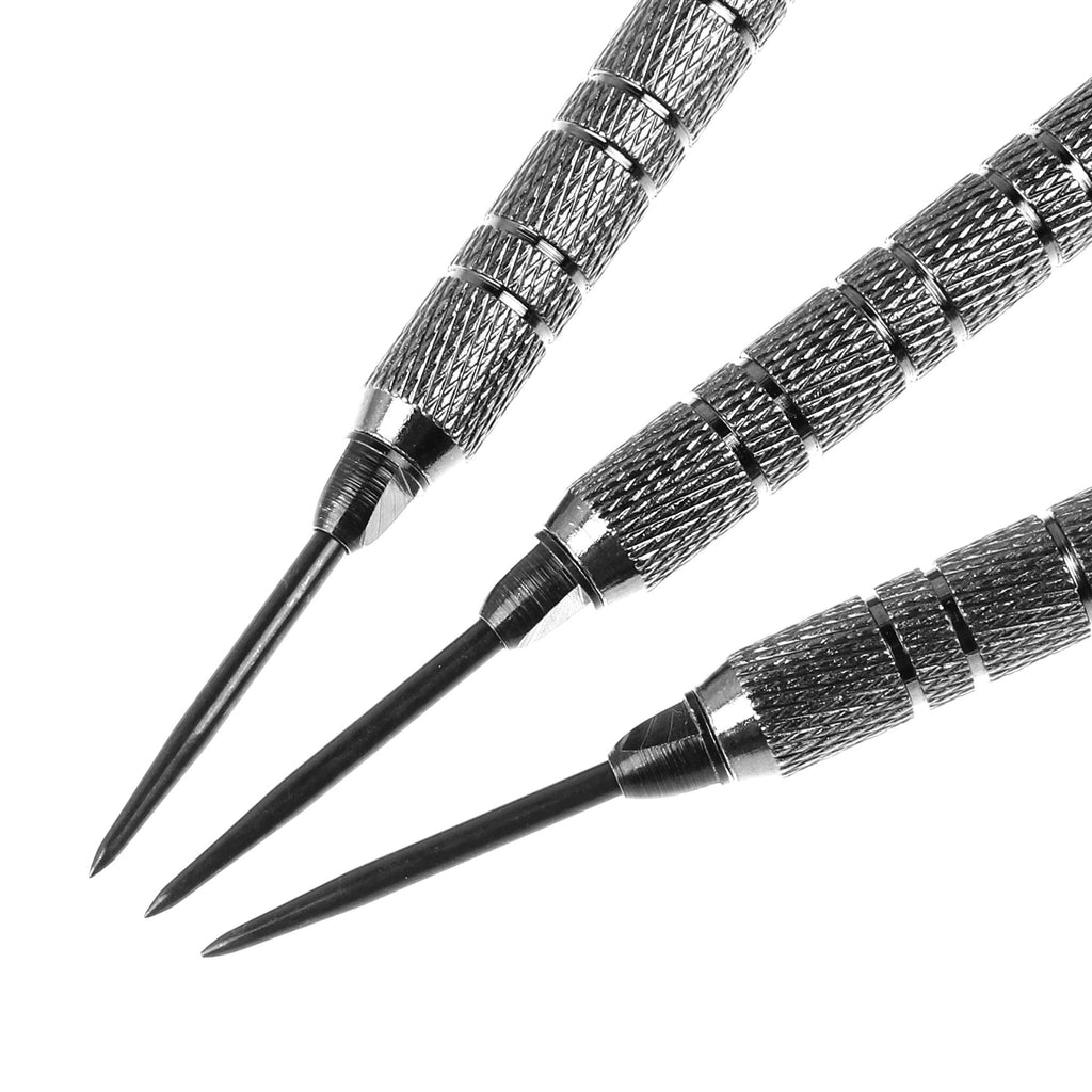 Cyeelife-Steel Dart Tips 12Pcs With 20Pcs Rubber O Rings,Converter Points Adapter Points (Iron Normal Style)