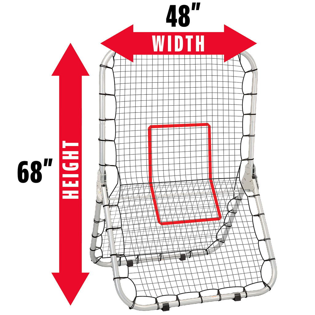 Franklin Sports Mlb Pro Baseball Rebounder Net - Baseball + Softball Pitchback Net + Fielding Trainer - Bounce Back Net For Fiel