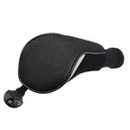 Golf Club Sock Long Neck Mesh Hybrid Putter Headcover Head Covers Interchangeable W/No. Tag (Black 4Pcs)