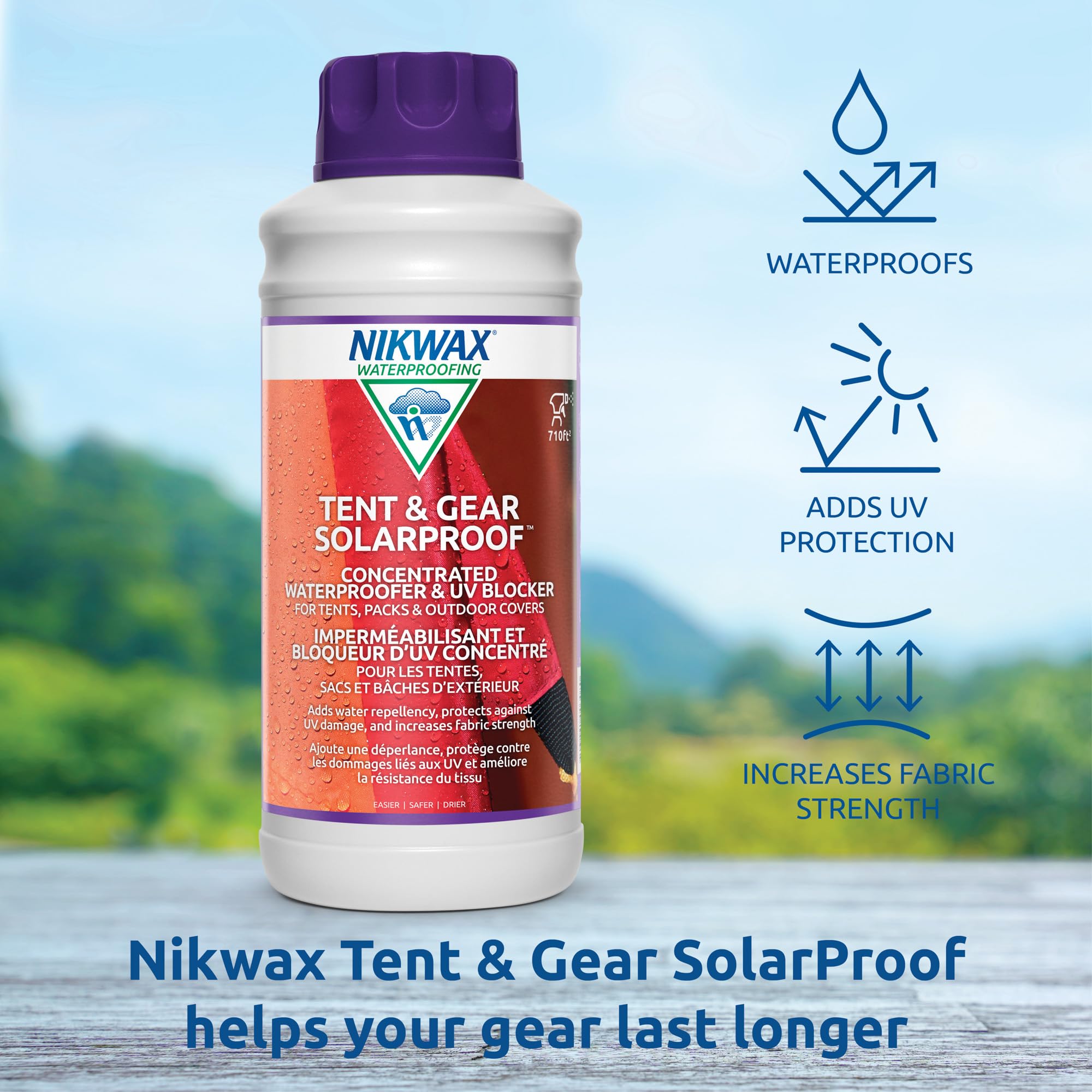 Nikwax Tent & Gear, Tent & Gear Solarproof, 1000Ml