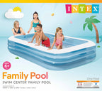 Intex 58484Ep Swim Center Inflatable Family Pool: 277 Gallon Capacity - 120'' X 72'' X 22'' - Blue