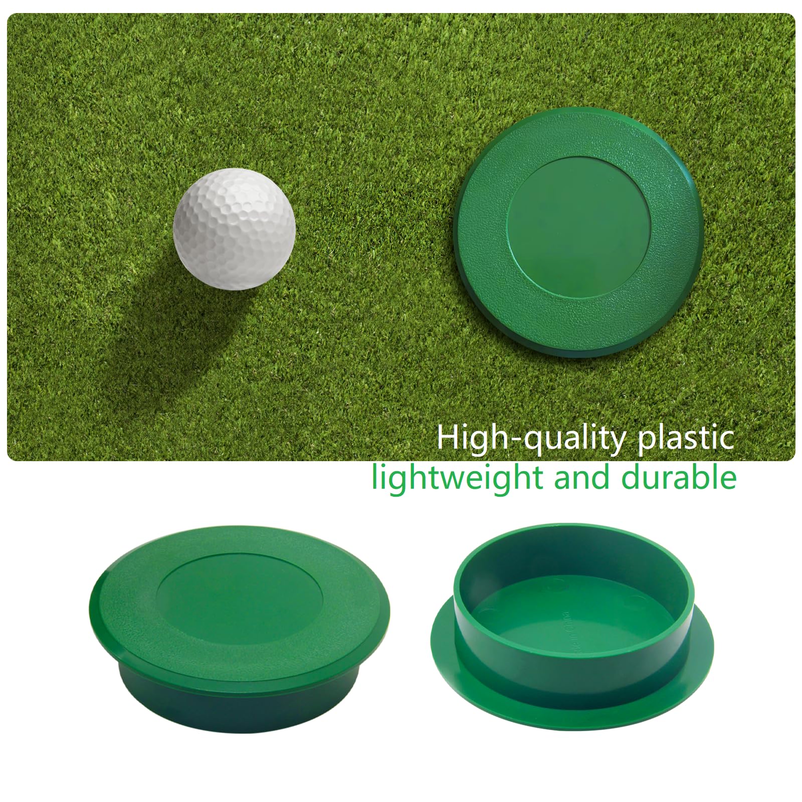 Golf Cup Cover,4 Pcs Golf Hole Putting Green Cup Golf Practice Training Green Hole Cup Covers,Universal Dimensions For Golf Hole