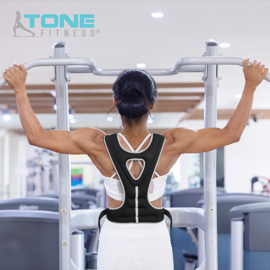 Tone Fitness 8Lb Weighted Vest, Black