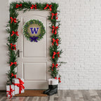 Rico Industries Ncaa Washington Huskies Wreath Shape Cut Pennant - Home And Living Room D  Cor - Soft Felt Ez To Hang
