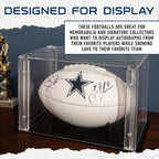 Franklin Sports Nfl Dallas Cowboys Autograph Football - Official Size White Panel Souvenir Football For Autographs + Signatures