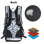 Arcenciel 15L Motorcycle Backpack Tactical Bag Rucksacks For Outdoor Camping Trekking Hunting With Patch(Blue)