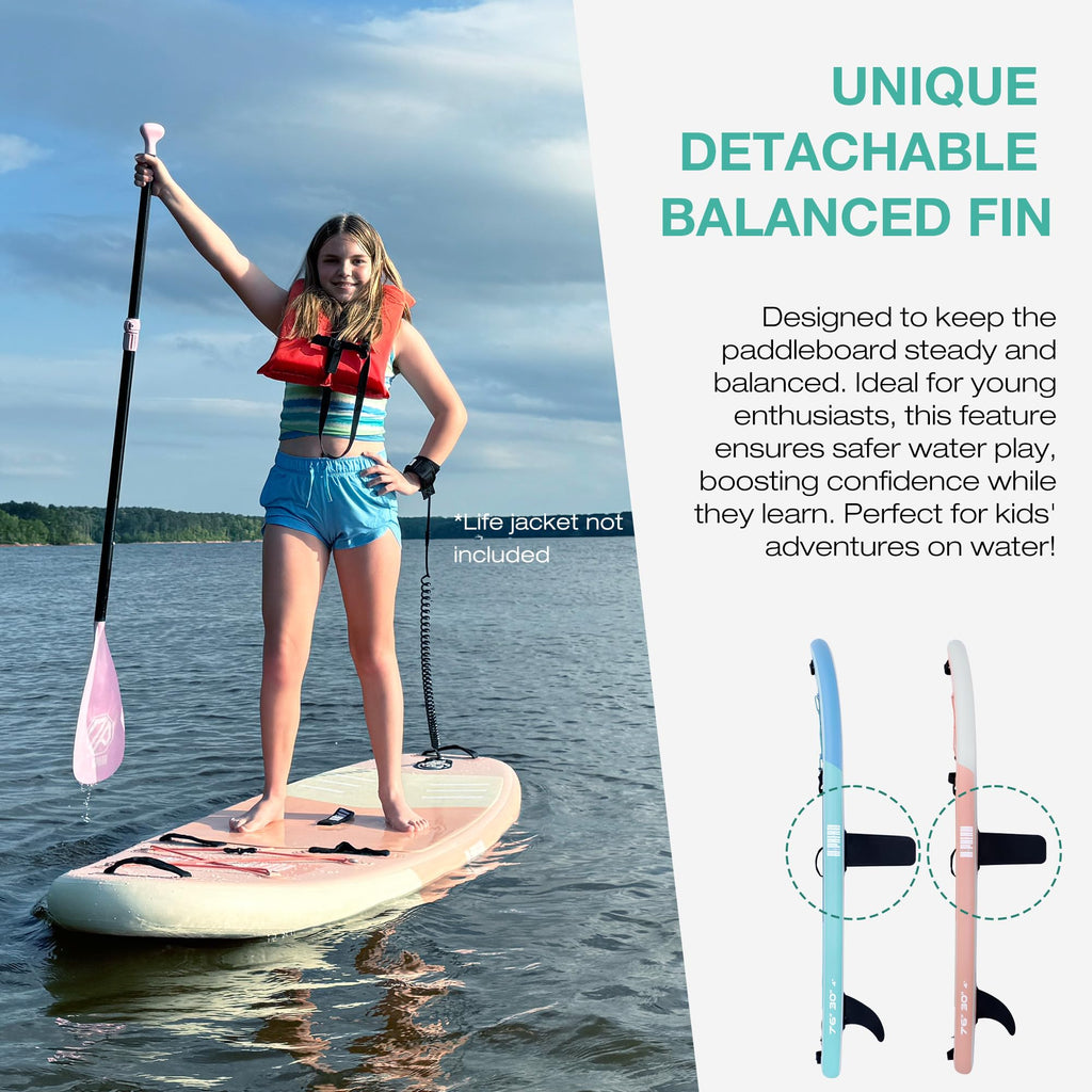 Niphean Inflatable Stand Up Paddle Board with SUP Accessories, Anti-Slip EVA Deck, 106 Inflatable Paddle Boards for Adults & You