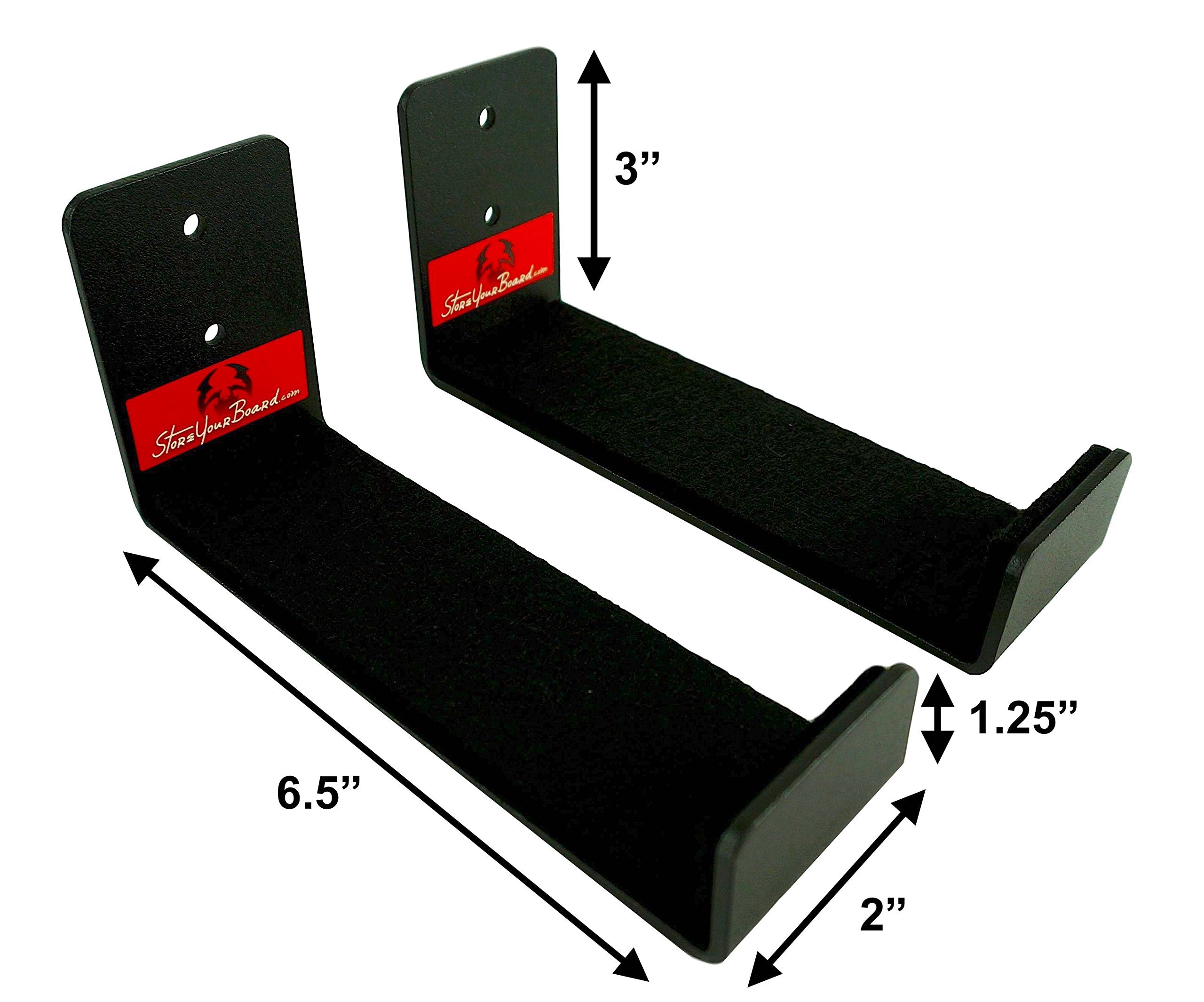 Storeyourboard Naked Wake, Wakeboard Wall Rack, Aluminum Storage Rack