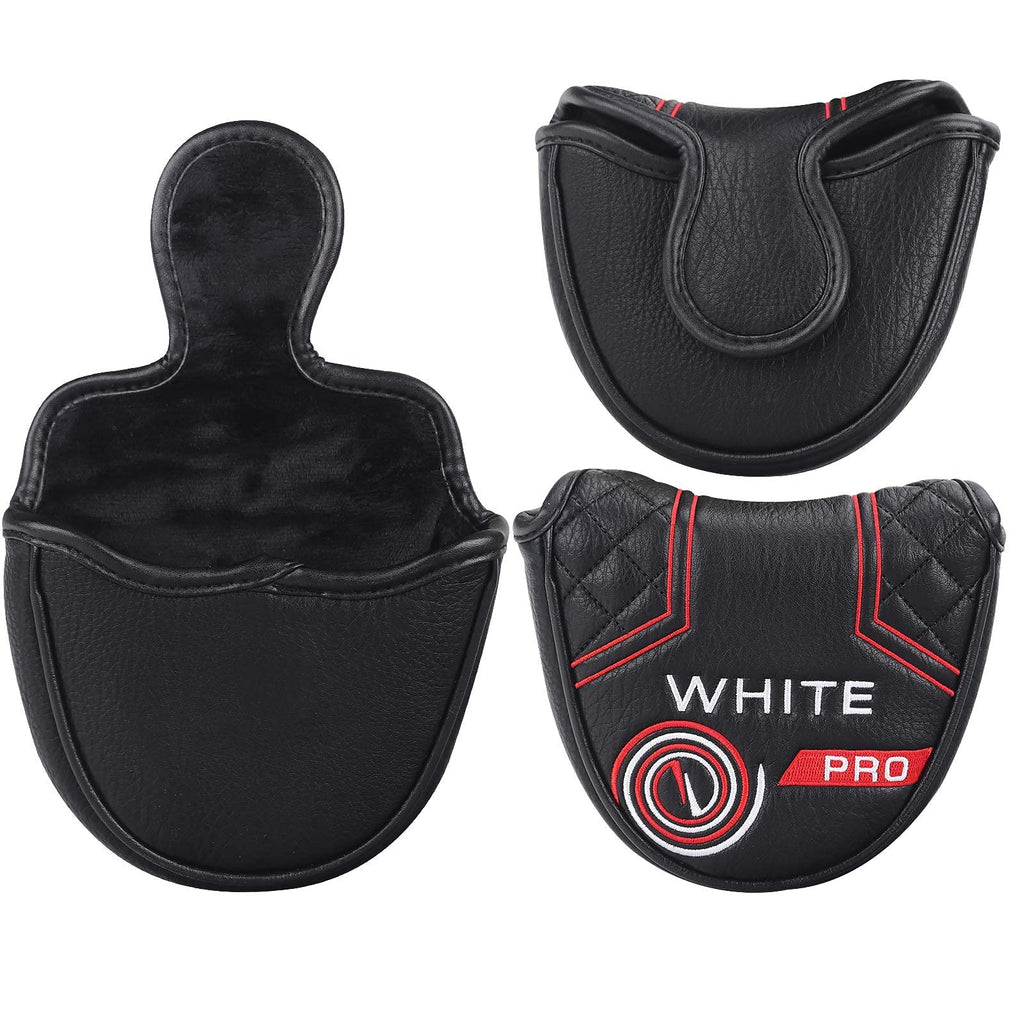 Mytag Golf Club Head Covers Mallet Putter Headcovers For Odyssey White Hot Pro Heel-Shaft (Strong Magnetic)