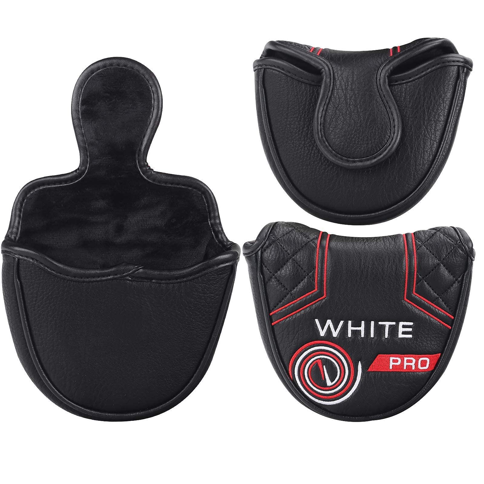 Mytag Golf Club Head Covers Mallet Putter Headcovers For Odyssey White Hot Pro Heel-Shaft (Strong Magnetic)