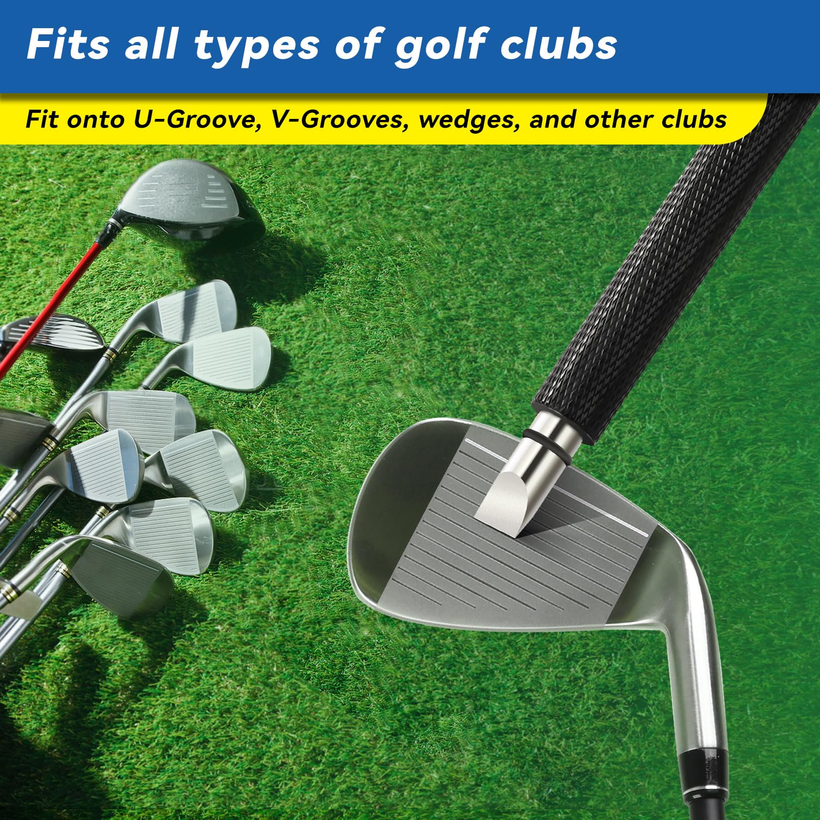 Lovegoo Golf Club Cleaner 3-In-1 Golf Club Cleaning Kit Includes Golf Club Brush Wtih 5 Oz Water Groove Sharpener Tool And Golf