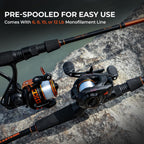 Kastking Brent Chapman Spinning Reel And Rod Combo, Tailored Tackle Kits, Pre-Spooled Design, Im6 Graphite 2Pc Blanks, 5.2:1 Gea