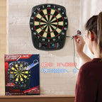 Electronic Dart Board, Soft Tip Dartboard Set 40 Games, 427 Variants Digital Electric Dart Boards With Colorful Led, 6 Darts, 10