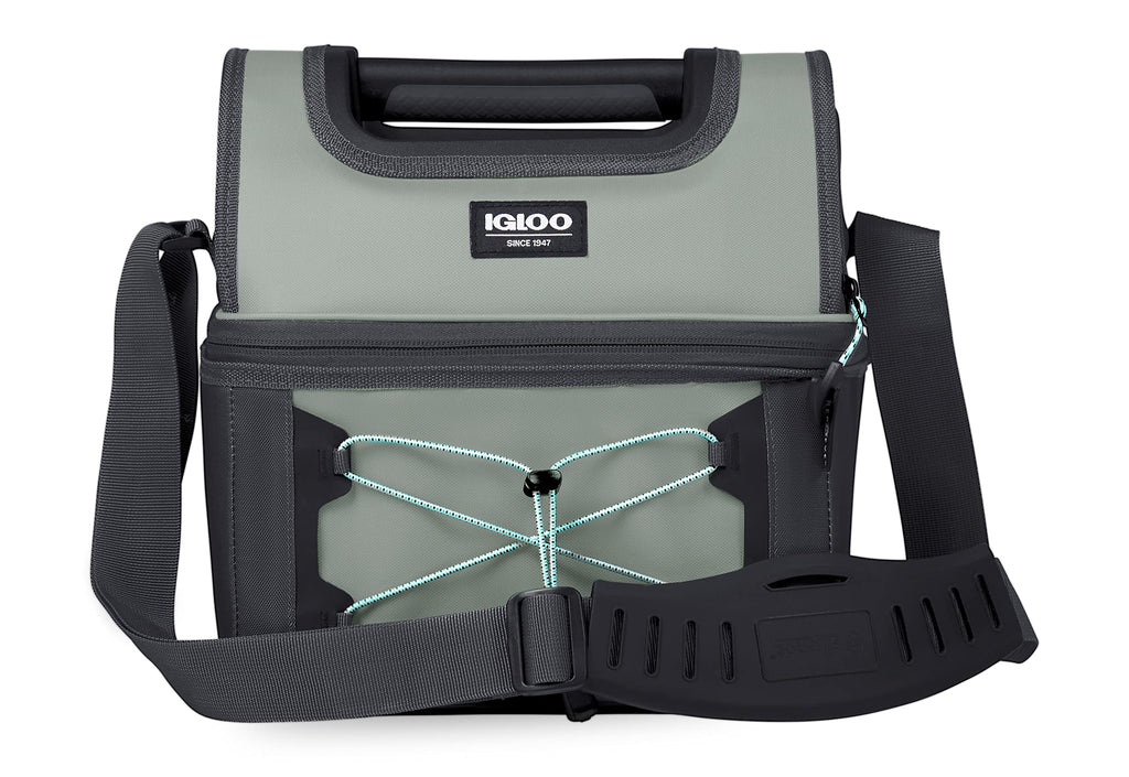 Igloo Gripper Maxcold Insulated 16-Can Lunch Bag Cooler-Gray