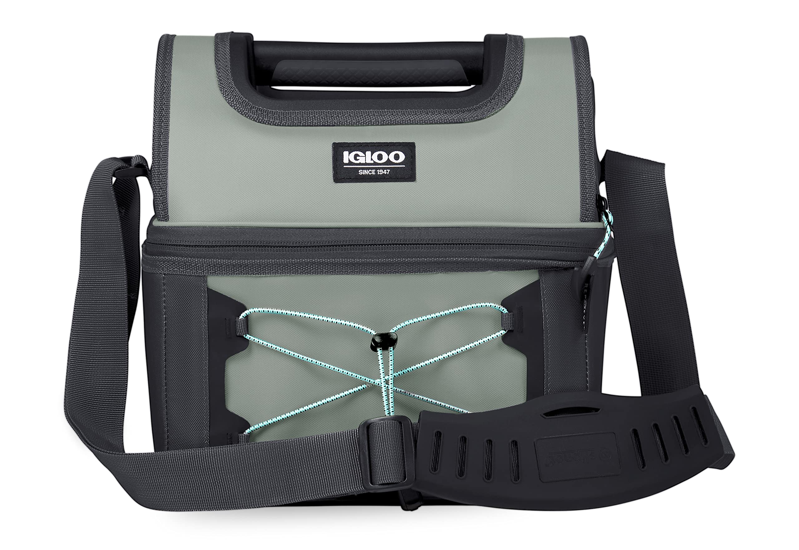 Igloo Gripper Maxcold Insulated 16-Can Lunch Bag Cooler-Gray