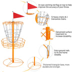 Yaheetech 12 Chain Portable Disc Golf Basket Target- Golf Goals Baskets Flying Disc Golf Practice Sets