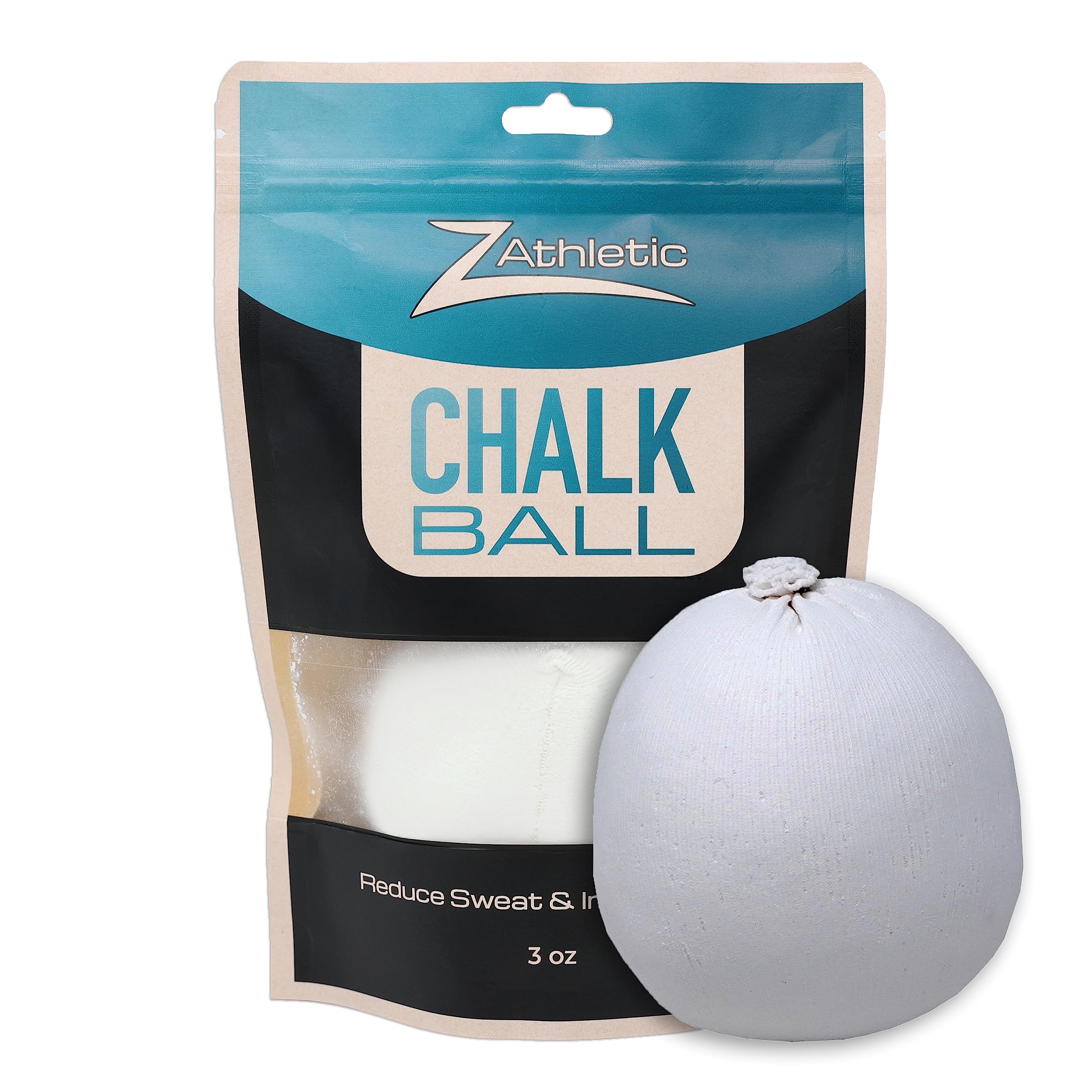 Z Athletic Gym Chalk Ball For Rock Climbing, Gymnastics, And Weightlifting, 3Oz Chalk Ball