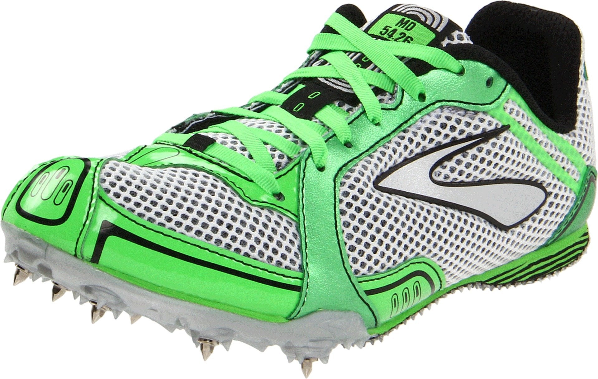Brooks Womens Pr Md Running Shoe,Neon Green/Silver/Black/White,9.5 B US