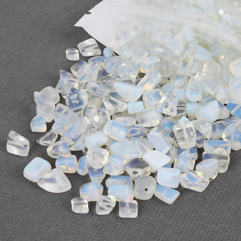456 Pcs Natural Chip Stone Beads, 5-8Mm Irregular Multicolor Gemstones Loose Crystal Healing Opalite Rocks With Hole For Jewelry