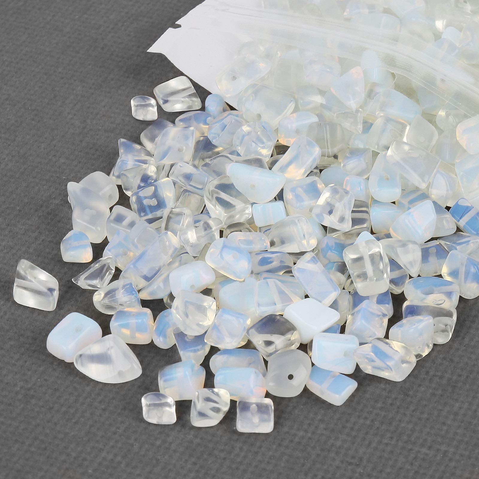 456 Pcs Natural Chip Stone Beads, 5-8Mm Irregular Multicolor Gemstones Loose Crystal Healing Opalite Rocks With Hole For Jewelry