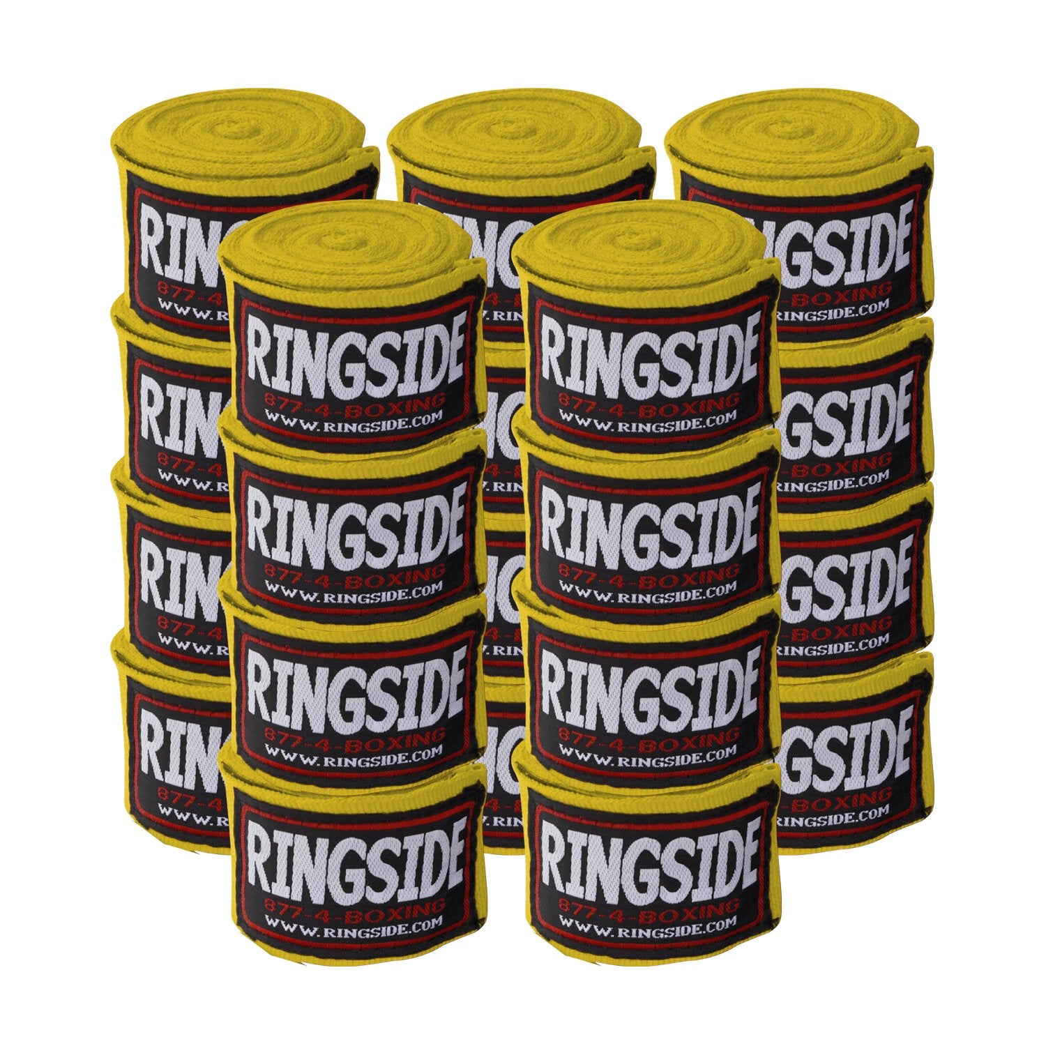 Ringside Mexican Style Boxing Hand Wraps (10 Pairs Pack), Gold