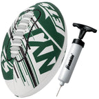 Franklin Sports Nfl New York Jets Football - Youth Mini Football - 8.5'' Junior Size Ball - Spacelace Easy Grip Texture- Perfect
