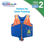 New Swimschool Swim Trainer Vest - Small/Medium Max 33 Pounds - Kids Swim Vest With Padded Shoulders - Comfortable Flex-Form-Fit