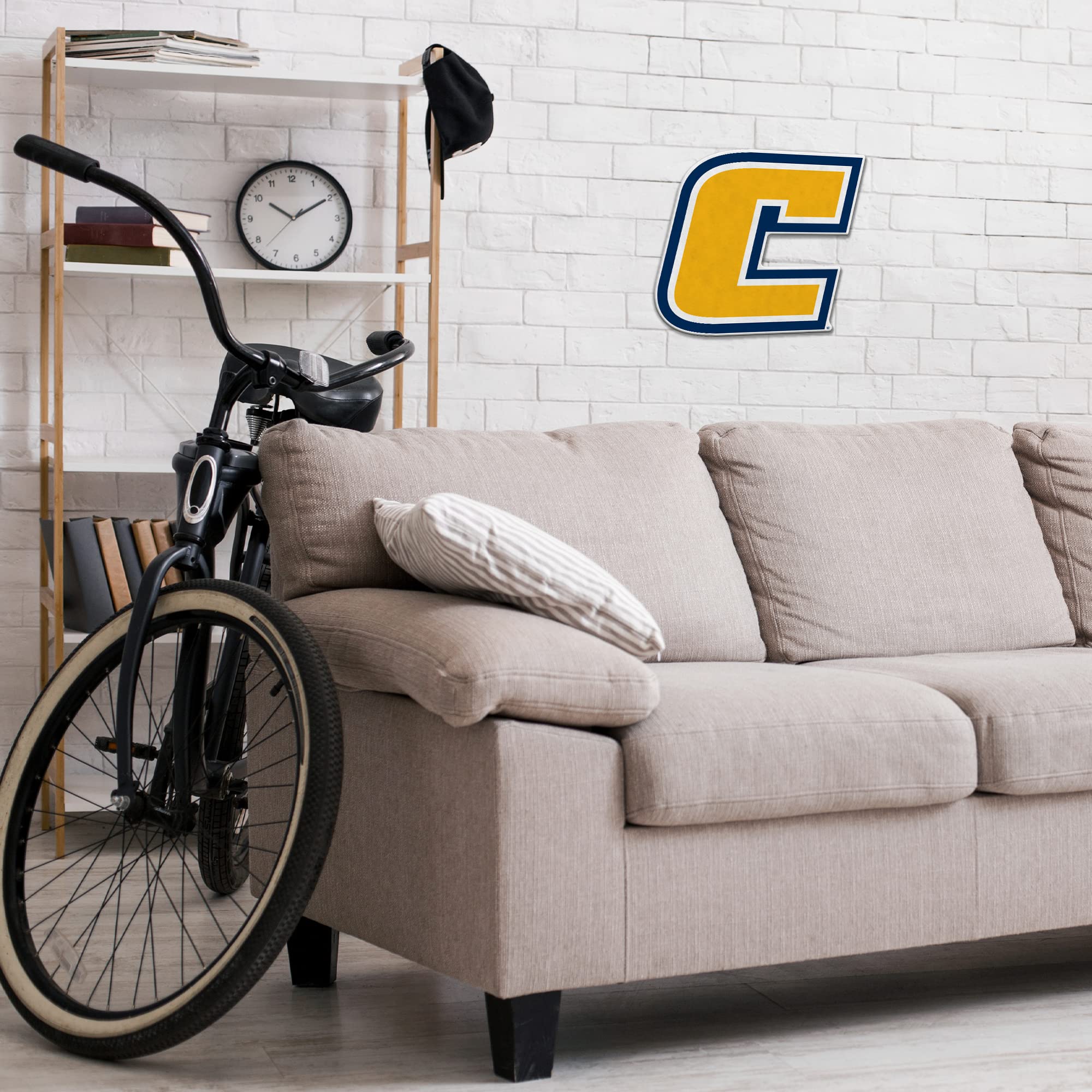 Rico Industries Ncaa Tennessee-Chattanooga Mocs Primary Shape Cut Pennant - Home And Living Room D  Cor - Soft Felt Ez To Hang