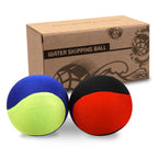 Guard Glasses Water Skipping Ball Summer Beach Ball 2-Pack Water Bouncing Balls Grip Ball For Beach Swimming Pool River Lake, Re