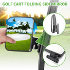 10L0L Newest Golf Cart Folding Side Mirror And Panoramic Rear View Mirror Kit For Ezgo, Club Car, Yamaha,Golf Cart Accessories,