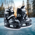 Navaris Adjustable Ice Skates, Large - Comfortable & Robust Ice Skate Shoes for Teens, Women & Men - Perfect for Training, Hocke