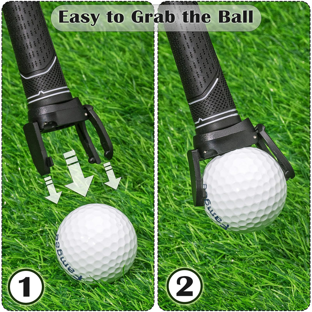Famgee Foldable Plastic Golf Ball Pick Up Retriever Grabber Claw Suction Cup Sucker Accessories Golf Ball Picker Upper Golfer Ba