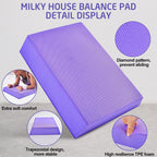 Balance Board, Foam Pad Yoga Mat, Balancing Exercises Mat, Non-Slip Knee Rocker Board Physical Therapy Cushioned Turn Boards For