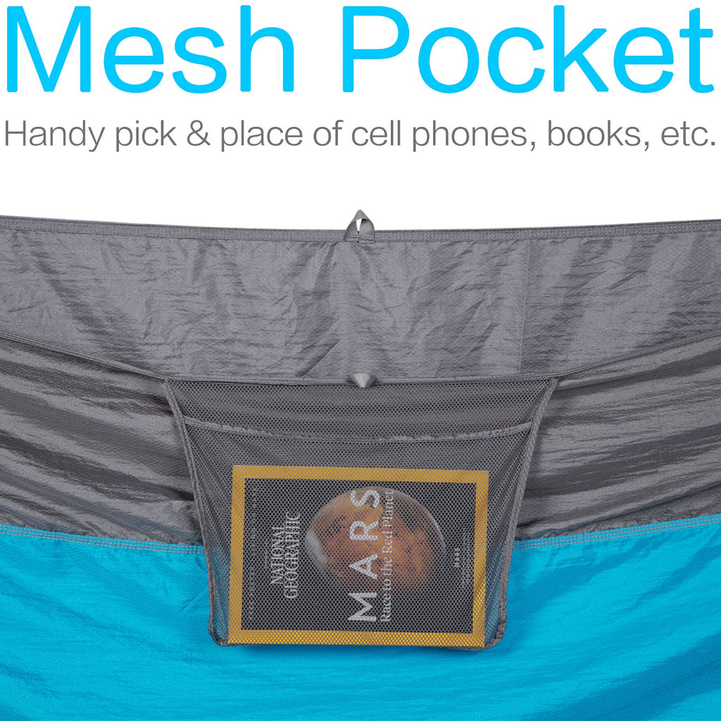 Birmi Portable Double Hammock With Straps - Waterproof Compression Sack  Light And Ultrasoft Parachute Nylon Rated For 500 Lbs.