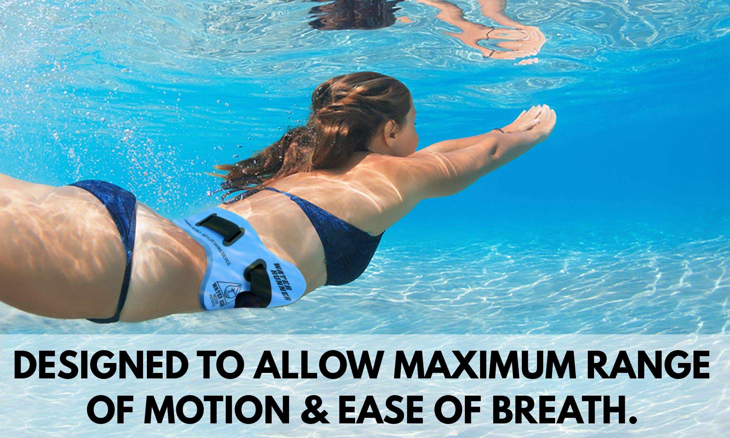 Water Gear Runner Floatation Belt - Water Exercise Equipment - Designed To Fit Your Body Type - Great For Aquatic Workouts (Medi