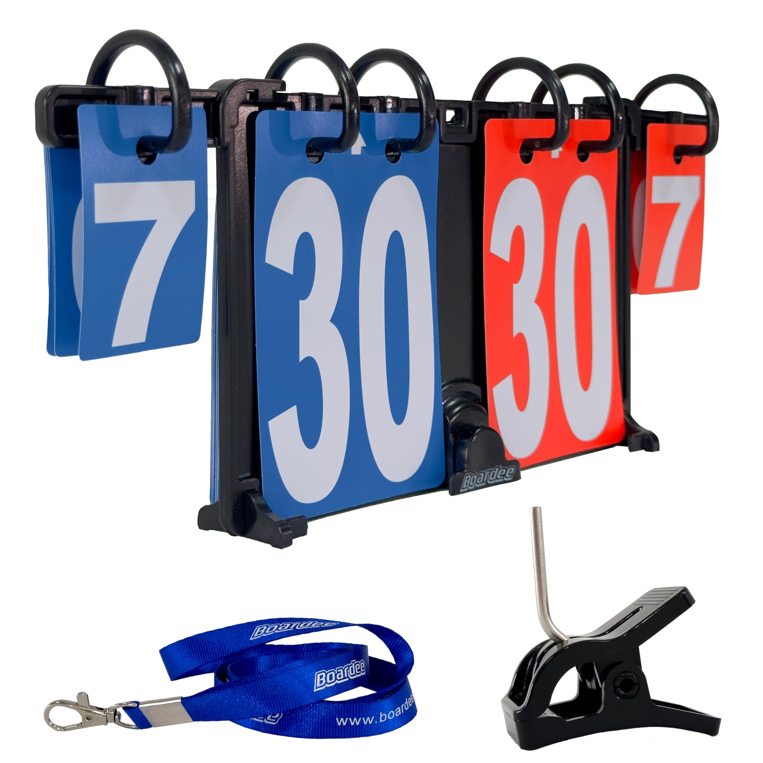 Boardee Portable Scoreboard - Attachable/Hangable/Table Top Cornhole Score Keeper Scoreboard For Volleyball/Beach Volleyball/Cor
