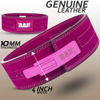 Rad Weight Lifting Belts Powerlifting And Weightlifting Belt With Lever Buckle, 10Mm (Pink, Xl)