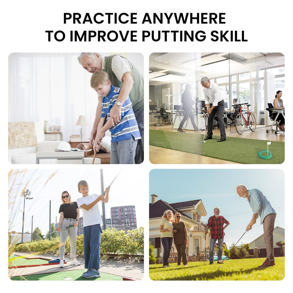 Golf Putting Cup And Flag Putt Training Hole All-Direction Surface Regulation Practice Cups For Men Women Kids Indoor Outdoor Ho