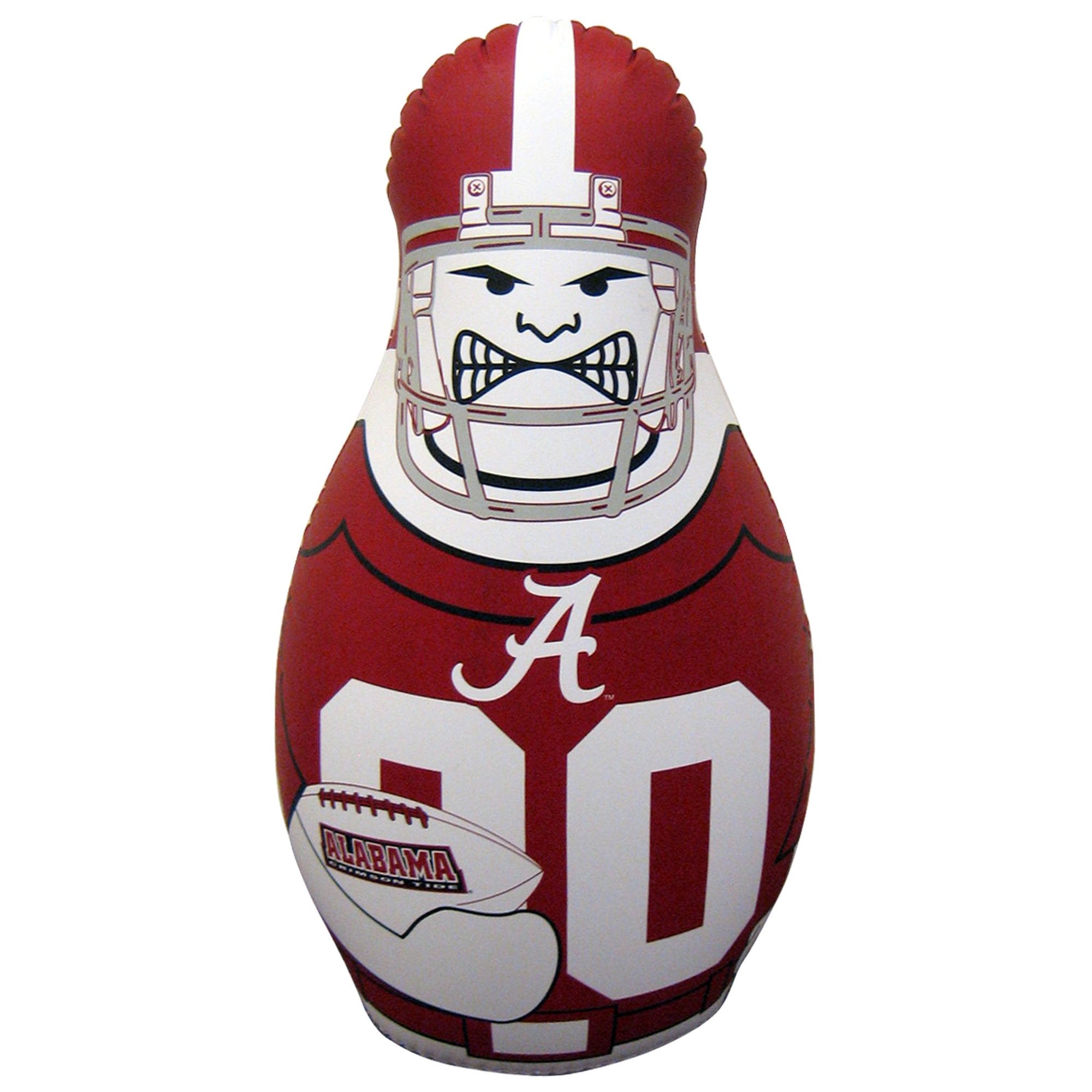 Fremont Die NCAA Alabama Crimson Tide Bop Bag Inflatable Tackle Buddy Punching Bag, Standard: 40 Tall, Team Colors