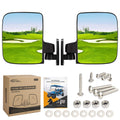 Betooll Hw9008 Golf Cart Folding Side View Mirrors For Club Car, Ezgo, Yamaha, Star, Zone Carts