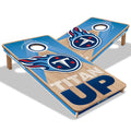 YouTheFan NFL Tennessee Titans 2 x 4 Slogan Series Professional Wood Cornhole Game