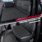 Ohmu Non Inflatable Truck Bed Air Mattress For Large Truck,Car Travel Camping Back Seat Extender For F150/Ram 1500/Toyota/Silver