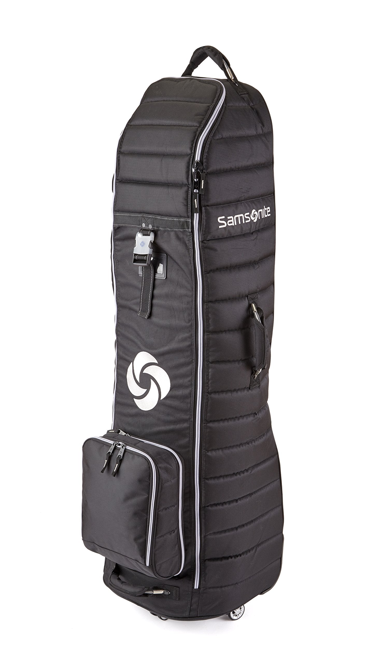 Samsonite Quilted Golf Travel Cover With Spinner Wheels And Detachable Shoe Bag, Black