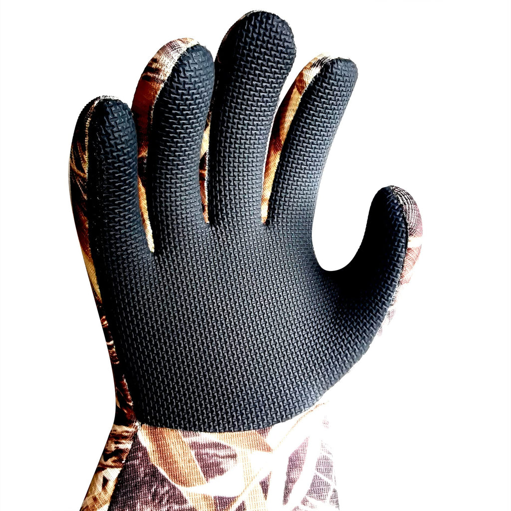 Auscamotek Waterproof Neoprene Duck Decoy Gloves - Insulated Blind Gauntlet Stay Warm And Dry In Waterfowl Hunting