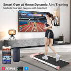 Walking Pad Treadmill - Deerrun Smart Under Desk Treadmill With Remote Control, 2 In 1 Portable Treadmills For Small Spaces, Ult