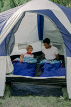 6 Lb - 2 Person Sleeping Bag - 87 In X 66 In, Blue