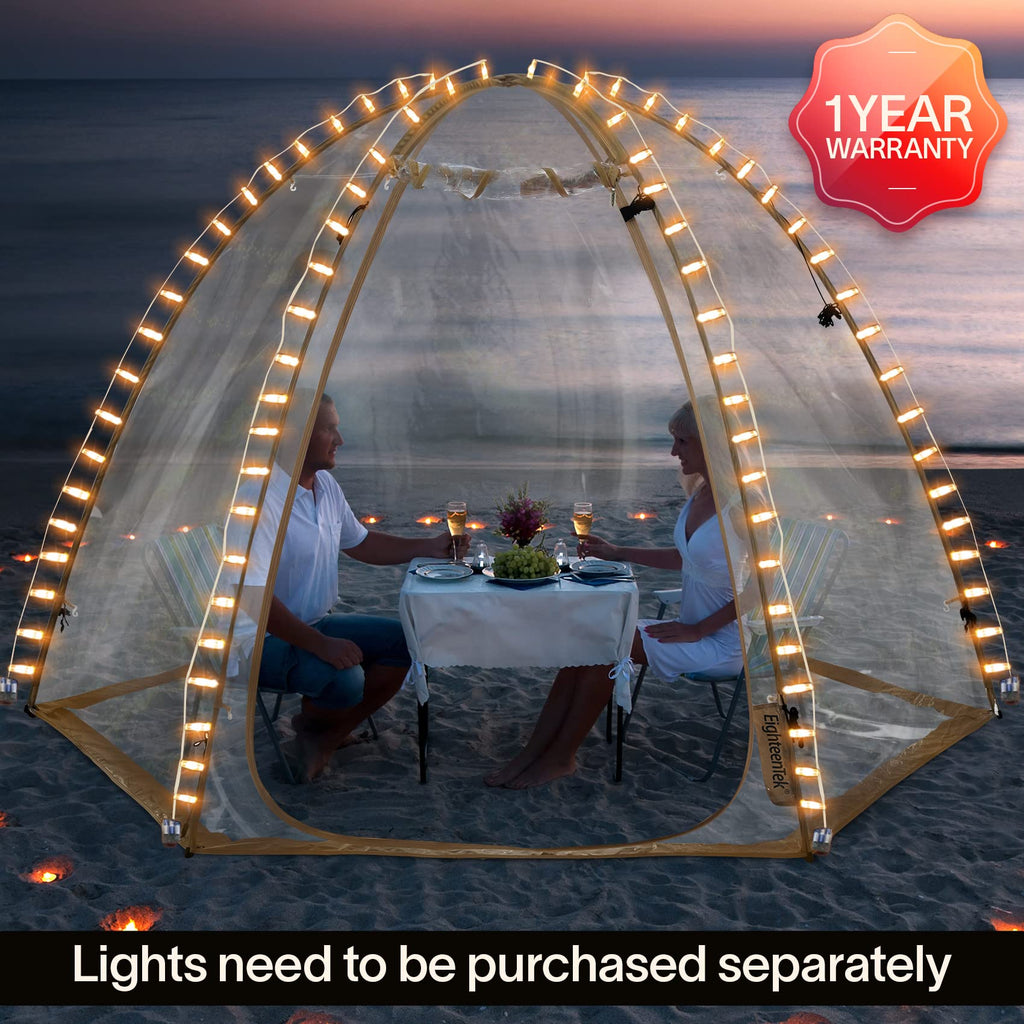 Eighteentek Sports Tent Screen House Room Greenhouse Camping Tent Canopy Gazebos 4-6 Person For Patios Large Oversize Weatherpro